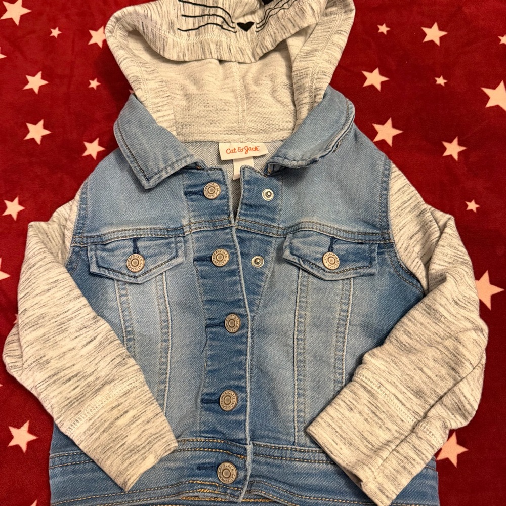 Cat & Jack Denim and Heather Gray Kids Jacket